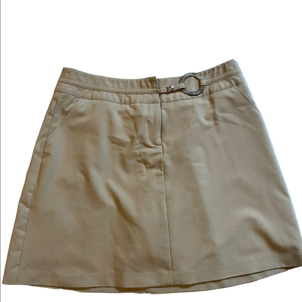 Isisport Khaki color Golf Skirt/Skort Sz 12
